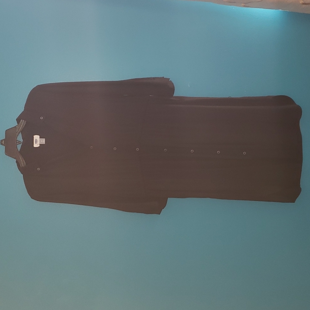 Black shirt dress